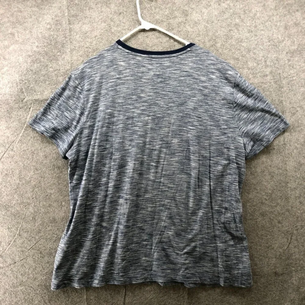Banana Republic Essential Tee‎ Men XL Blue Short Sleeve T Shirt Heathered